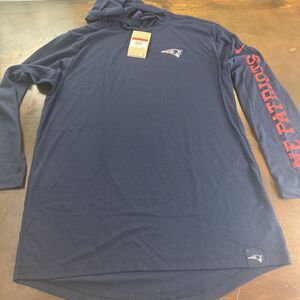New England Patriots Nike Lightweight Sweatshirt Hoodie Hooded Super bowl Navy